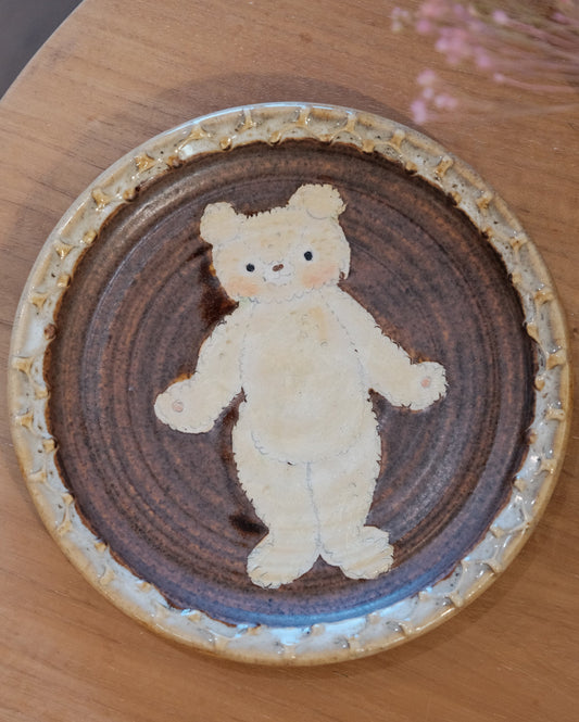 KONGARISHA-コンガリ舎 Bear Round 6inch Dessert plate (#7)