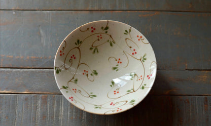 Japan Hasami Ware Zoe Light Bowl flowers