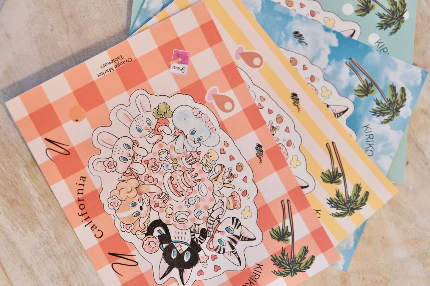 KIRIKO SHIMIZU-清水桐子 California Exhibition postcard