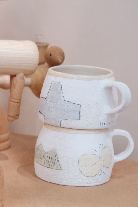 Artisans-hapun pottery 拜志睦子 Handmade Ceramic Mug