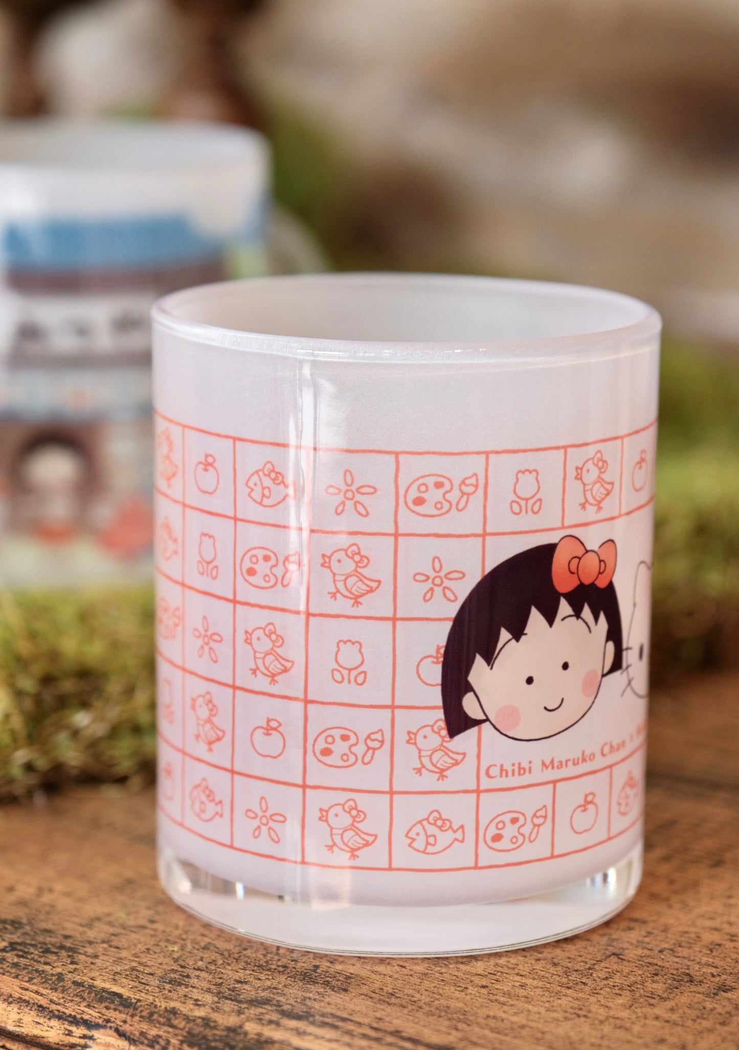 Chibi Maruko-chan × Sanrio Characters Special Edition Glass Mug