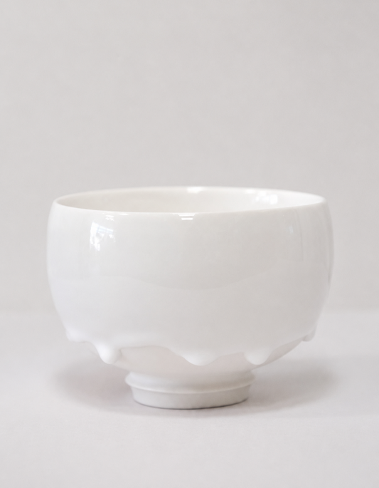 Eiji Miyaki Matcha Bowl -Shizuku (Shiro snow)