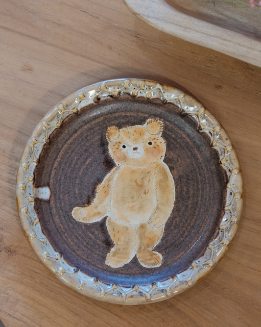KONGARISHA-コンガリ舎 Bear Round 6inch Dessert plate (#14)
