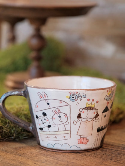 野村典子-Noriko Nomura Handmade Storybook Collection Soup Mug (#3）