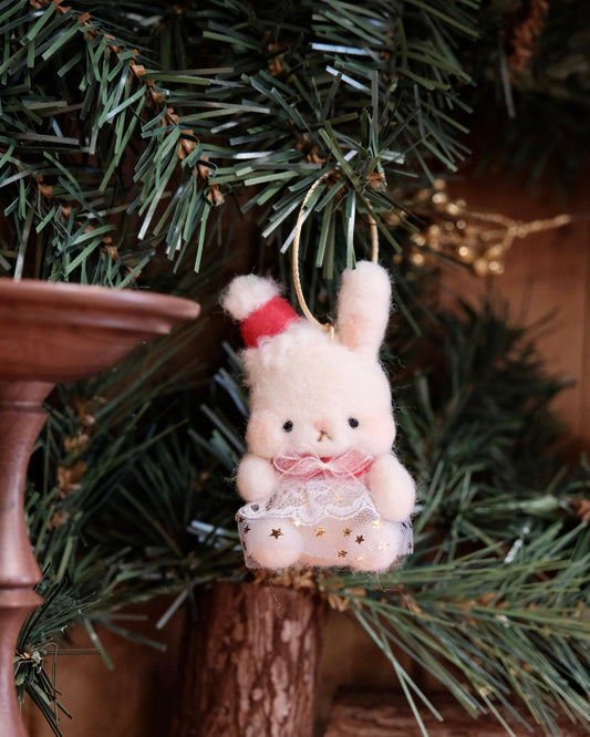 kumapurin-314 Handmade Needle-Felted Charm (Christmas Limited)