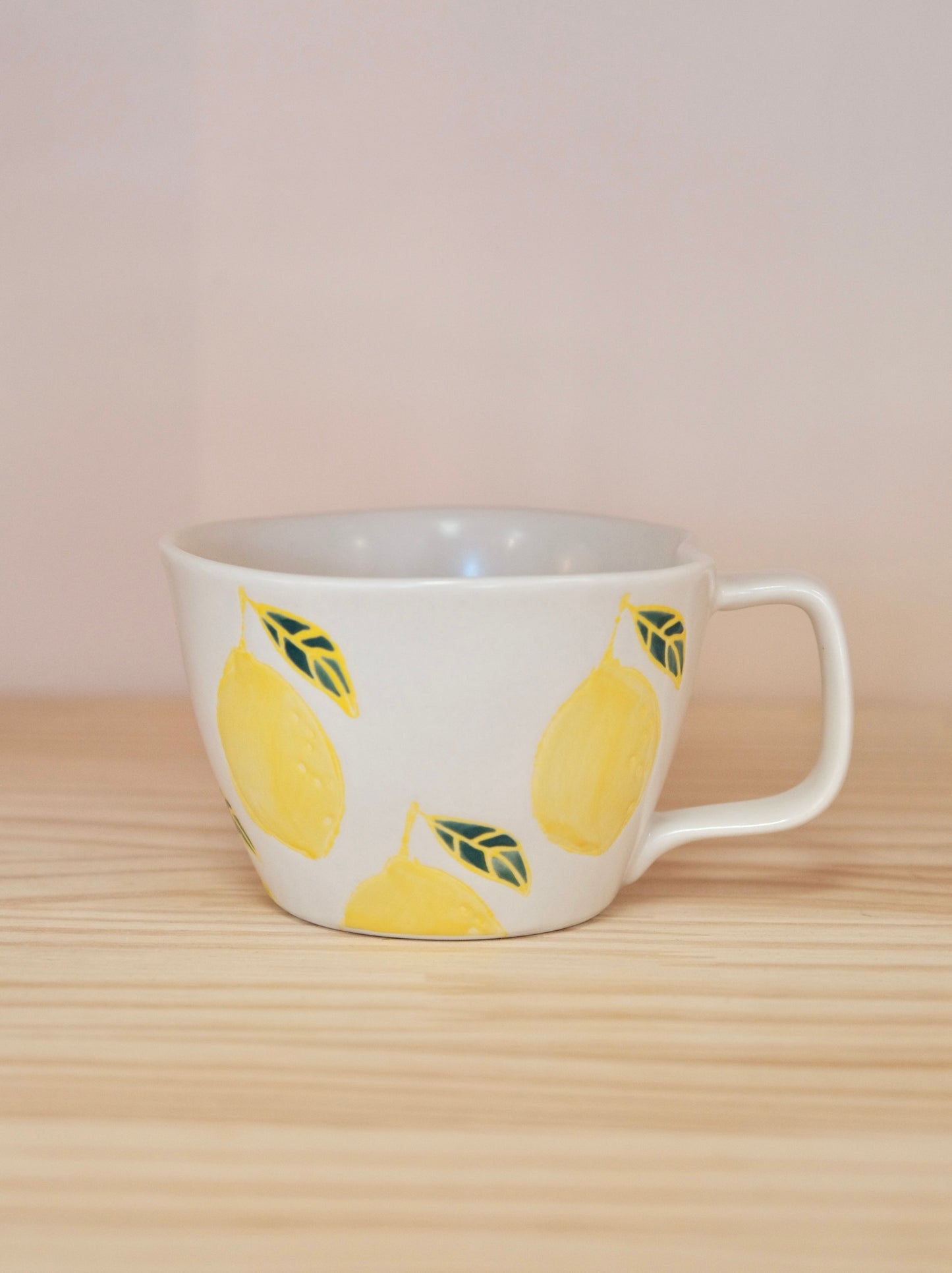 Hasami Yaki handcraft soup cup-Lemon