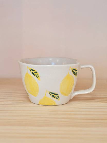 Hasami Yaki handcraft soup cup-Lemon