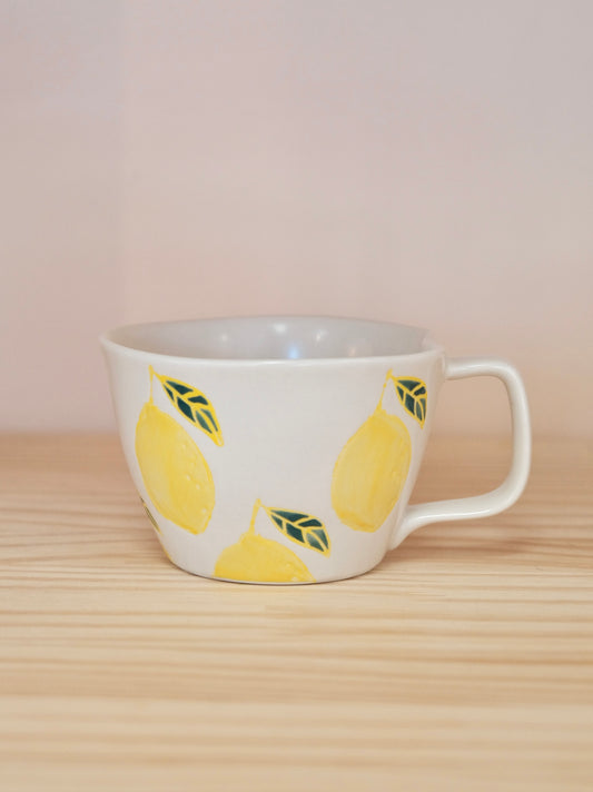 Kikuso Kiln Japan Hasami handcraft soup cup-Lemon