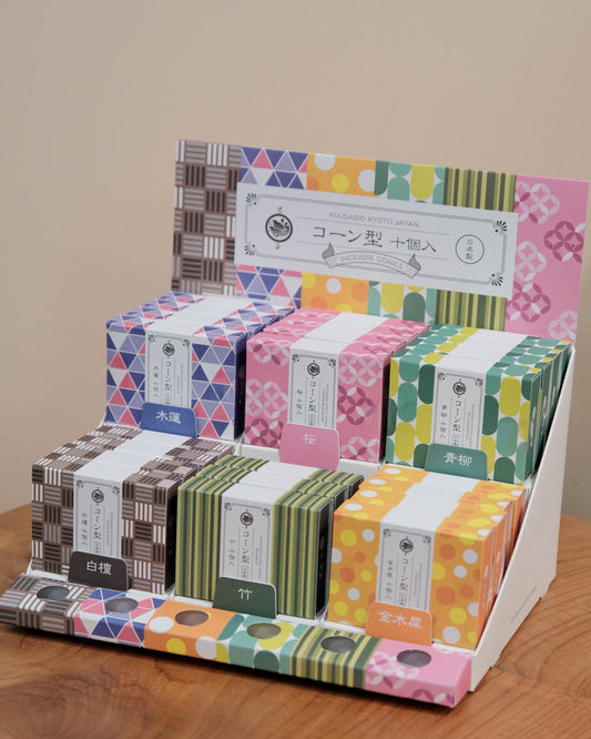 Kousaido Japan Premium Incense cone 10 pieces with incense holder