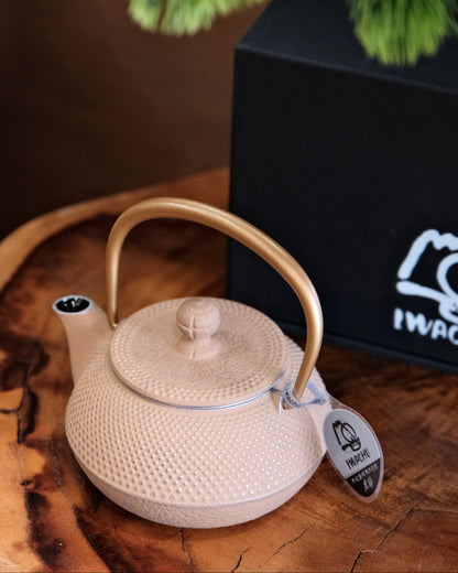 IWACHU Nambu Tekki Cast Iron 320ml Teapot （Gold）