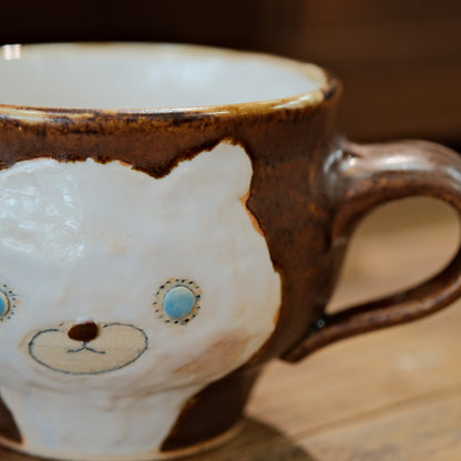 KONGARISHA-コンガリ舎 Handmade Bear Round Mug