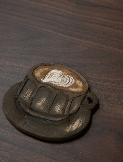 Pagumi-ぱぐみ Japan Wood Carving Artist Handmade Camphor Wood Coaster