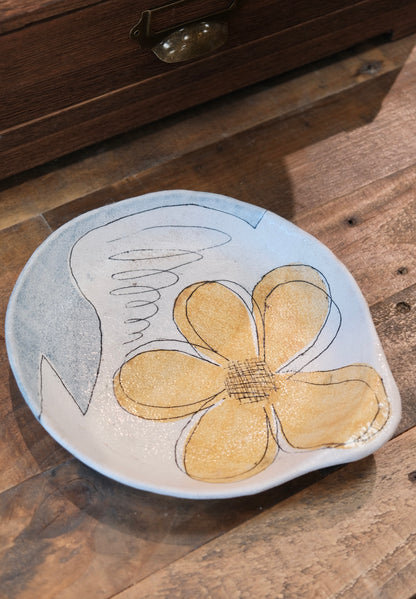 Artisans-hapun pottery 拜志睦子 Handmade Ceramic 8.7inch/22cm Pasta Plate