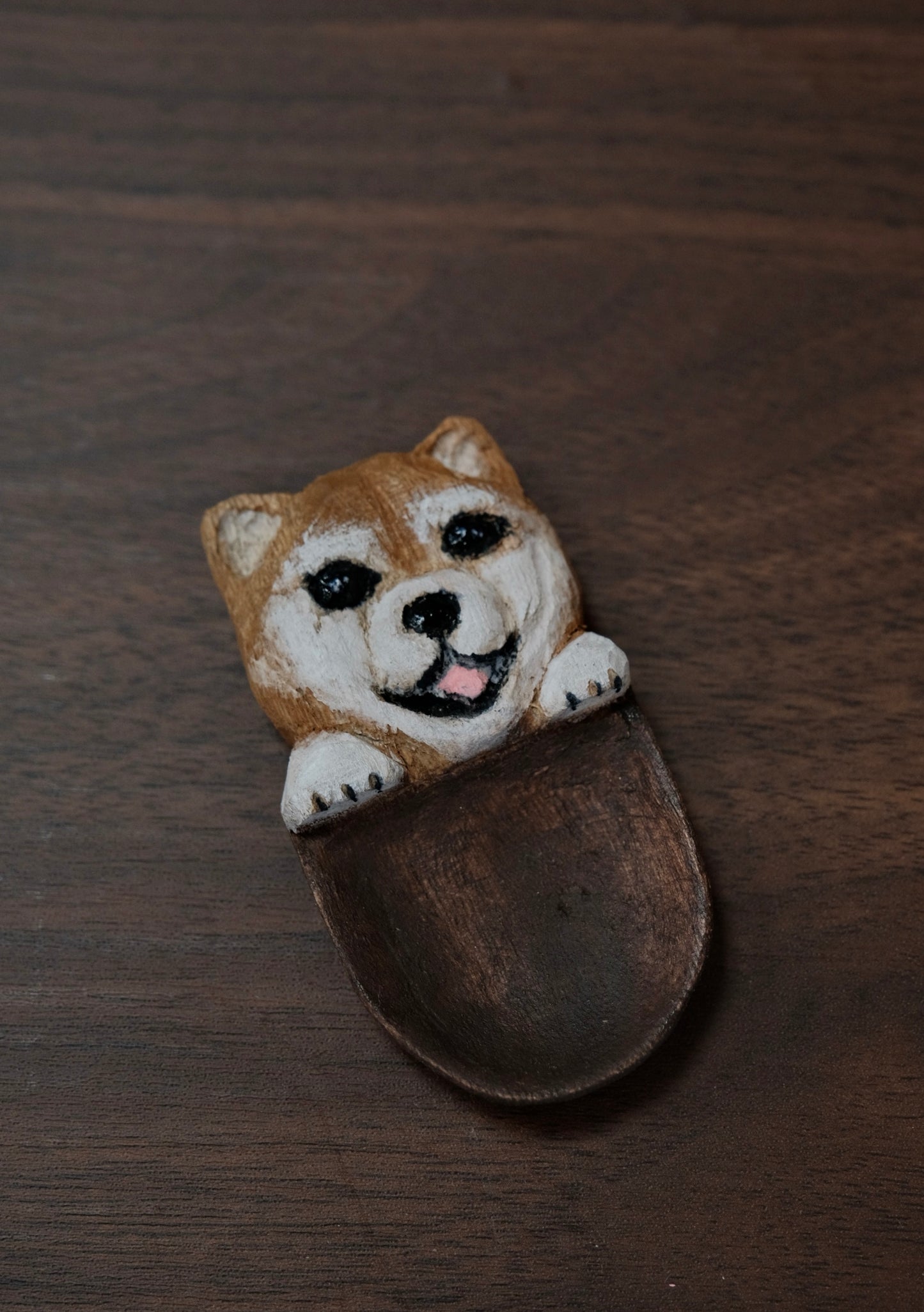 Pagumi-ぱぐみ Japan Wood Carving Artist Handmade Camphor Wood Tea spoon