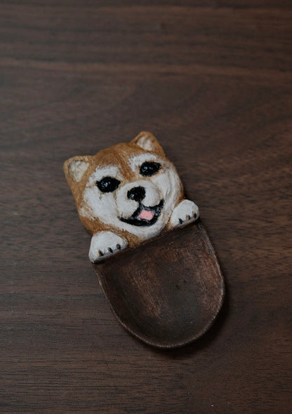 Pagumi-ぱぐみ Japan Wood Carving Artist Handmade Camphor Wood Tea spoon