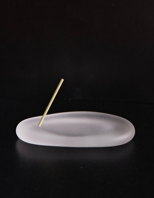 吉田晶乃 Akino Yoshida Handmade Glass Incense Holder (#8)