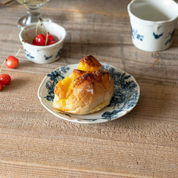 Japan Made Minoyaki Vintage Blue Rose Series
