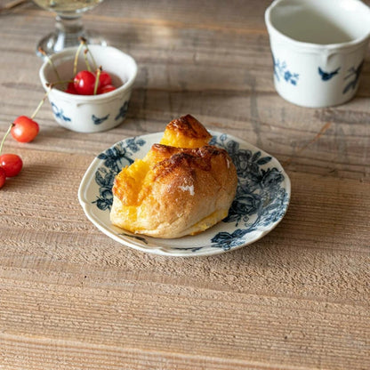 Japan Made Minoyaki Vintage Blue Rose Series