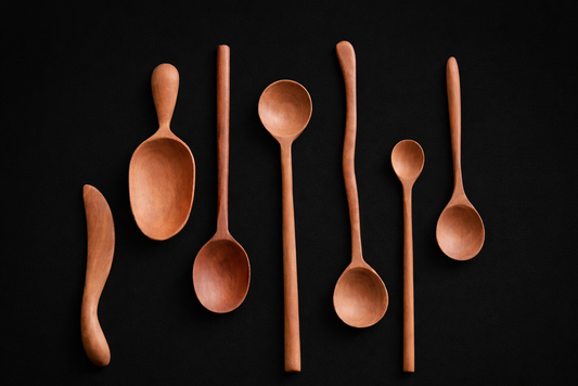 Handcrafted wood flatware