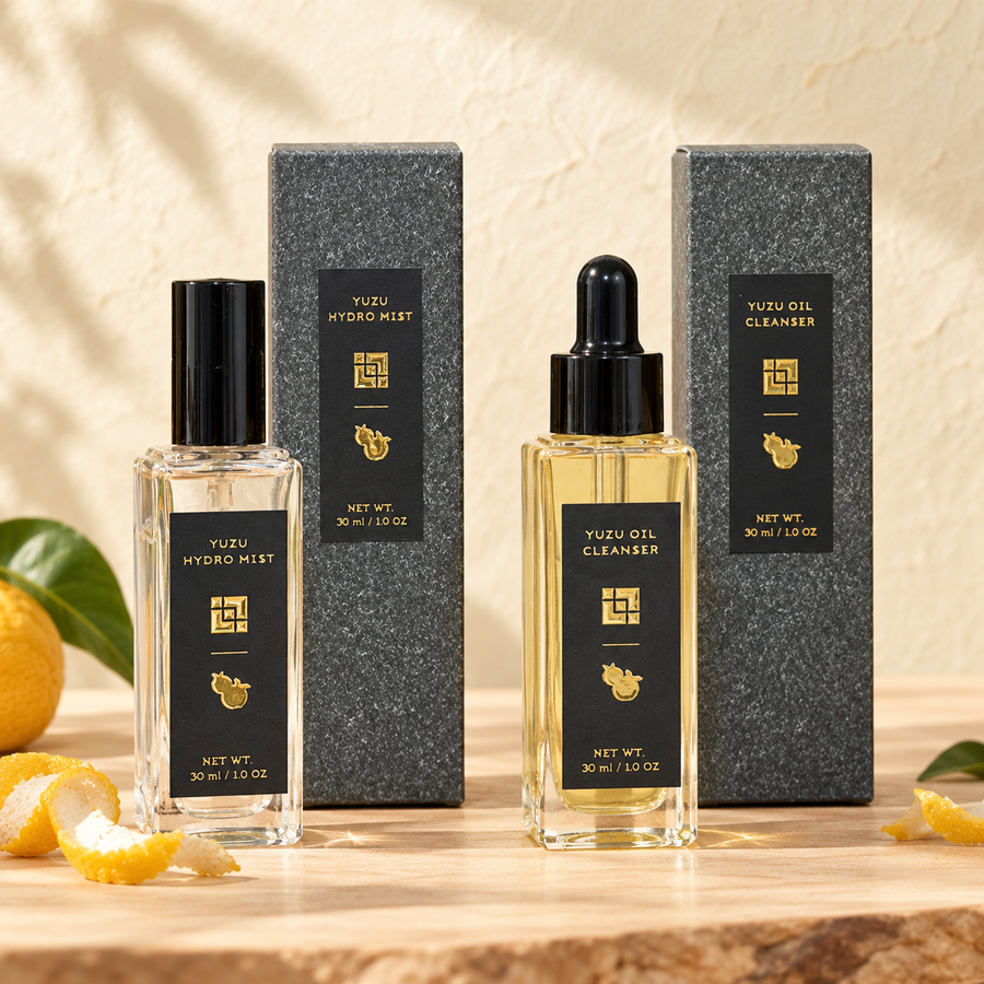 Carré Cosmetics Yuzu Hydro Mist and Yuzu Oil Cleanser, Orange Market exclusive