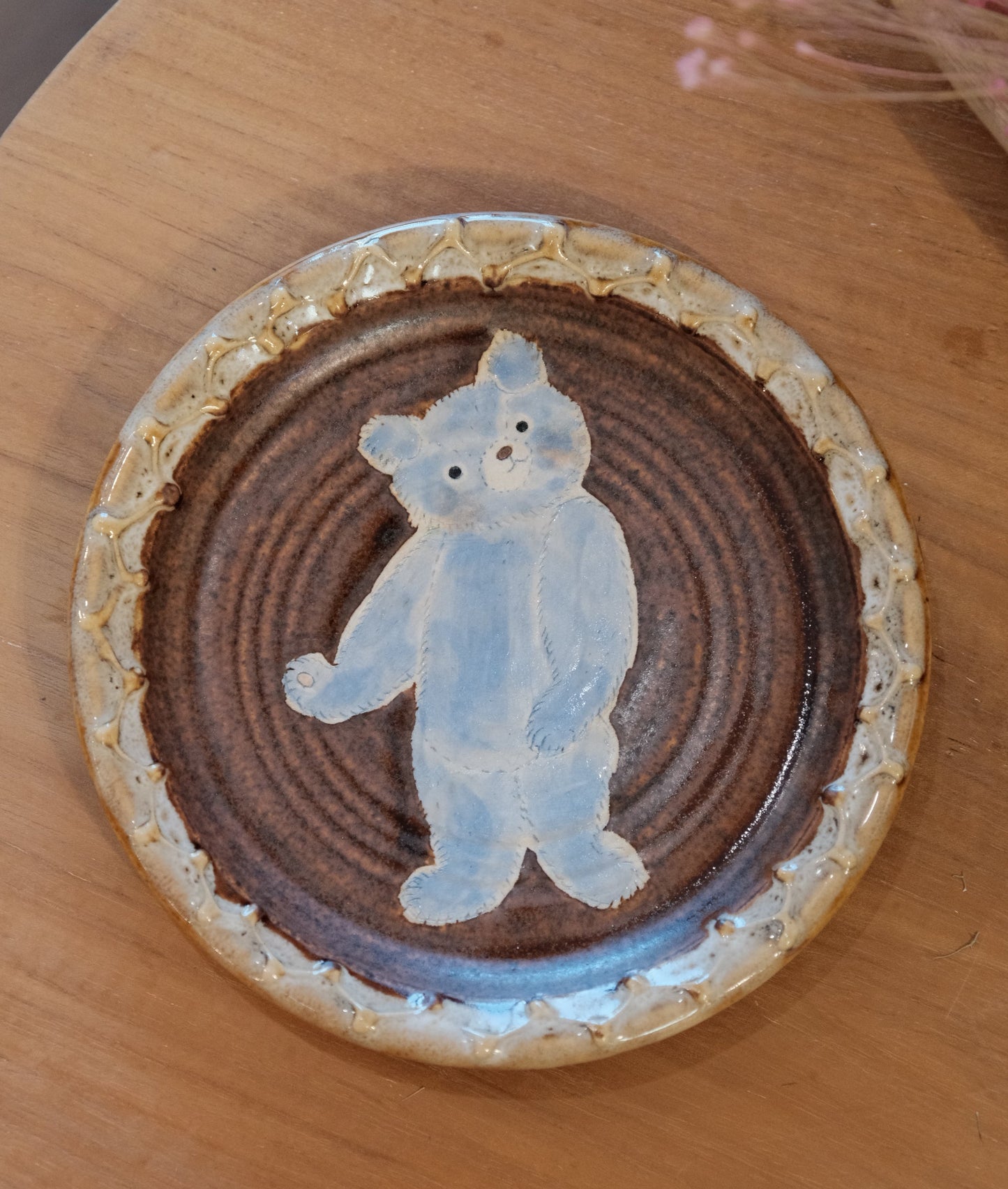 KONGARISHA-コンガリ舎 Bear Round 6inch Dessert plate (#6)