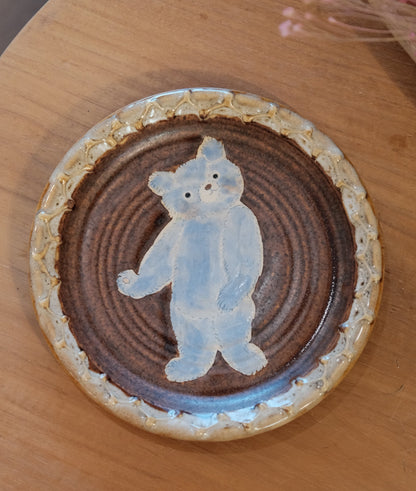 KONGARISHA-コンガリ舎 Bear Round 6inch Dessert plate (#6)