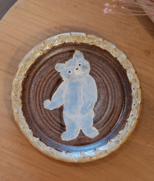 KONGARISHA-コンガリ舎 Bear Round 6inch Dessert plate (#6)