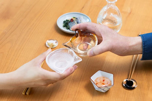 Tsugaru Vidro Craft coconeco Cat sake cup