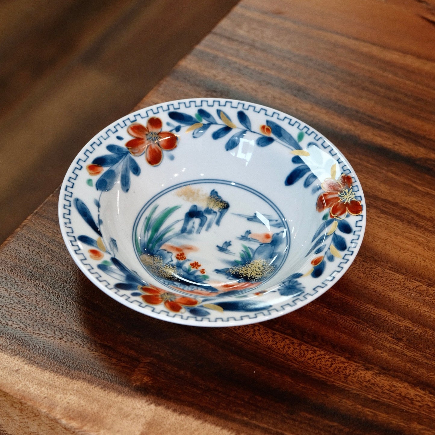 Mino Yaki Fuku Deep Plate/Bowl 7inch/18cm