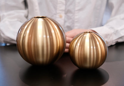 能作NOUSAKU 60% copper 40% Zinc TAMA Vase (Gold)