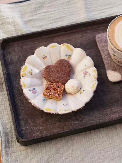 TATA pottery-田中大輝＆田辺桂 5.5 inch/14 cm Dessert Flower Plate