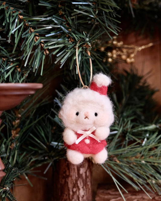 kumapurin-314 Handmade Needle-Felted Charm