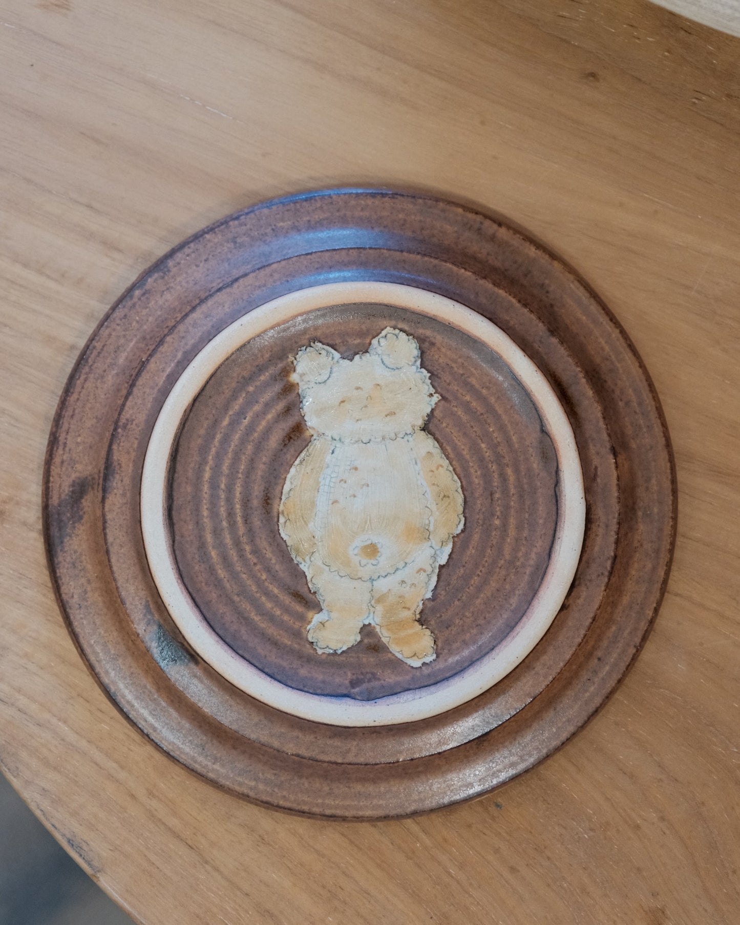 KONGARISHA-コンガリ舎 Bear Round 6inch Dessert plate (#12)