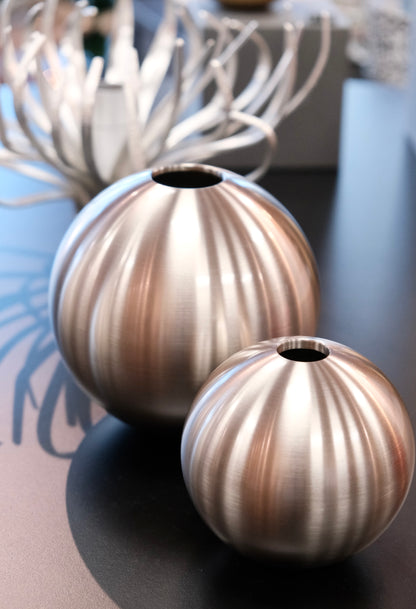 能作NOUSAKU 100% Tin TAMA Vase (Silver)