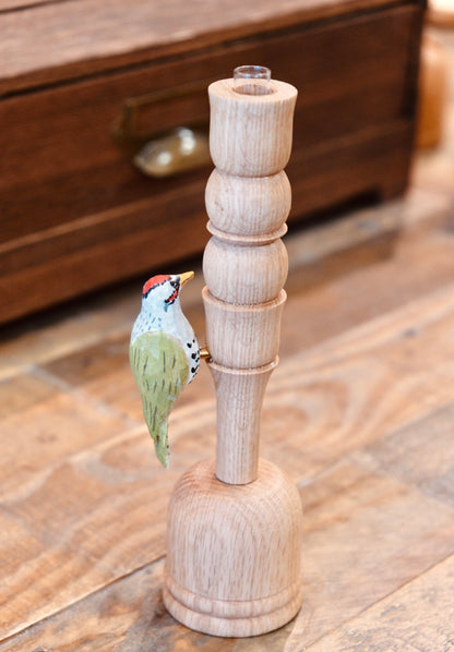 Artisans-Rebmob木工 Handmade wood Animal vase(come with glass tube)