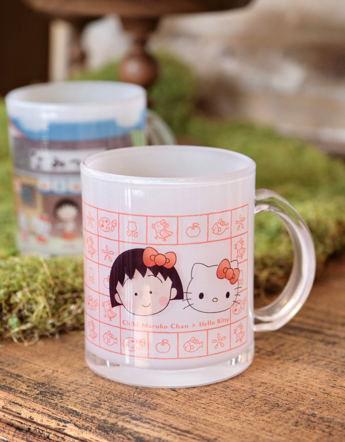 Chibi Maruko-chan × Sanrio Characters Special Edition Glass Mug