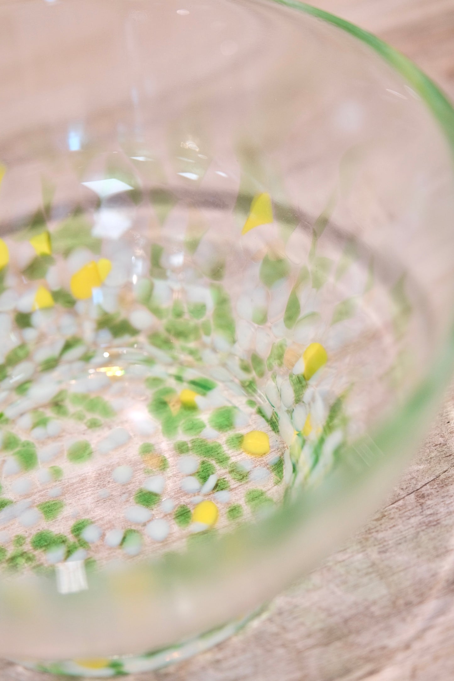 Handblown Glass Spouted  Matcha Bowl