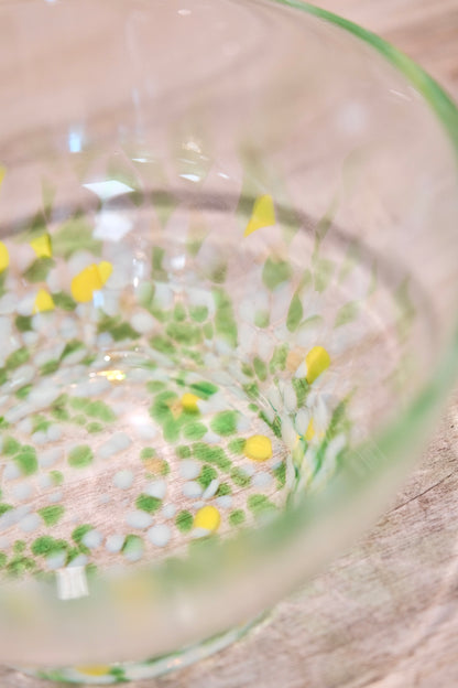 Handblown Glass Spouted  Matcha Bowl