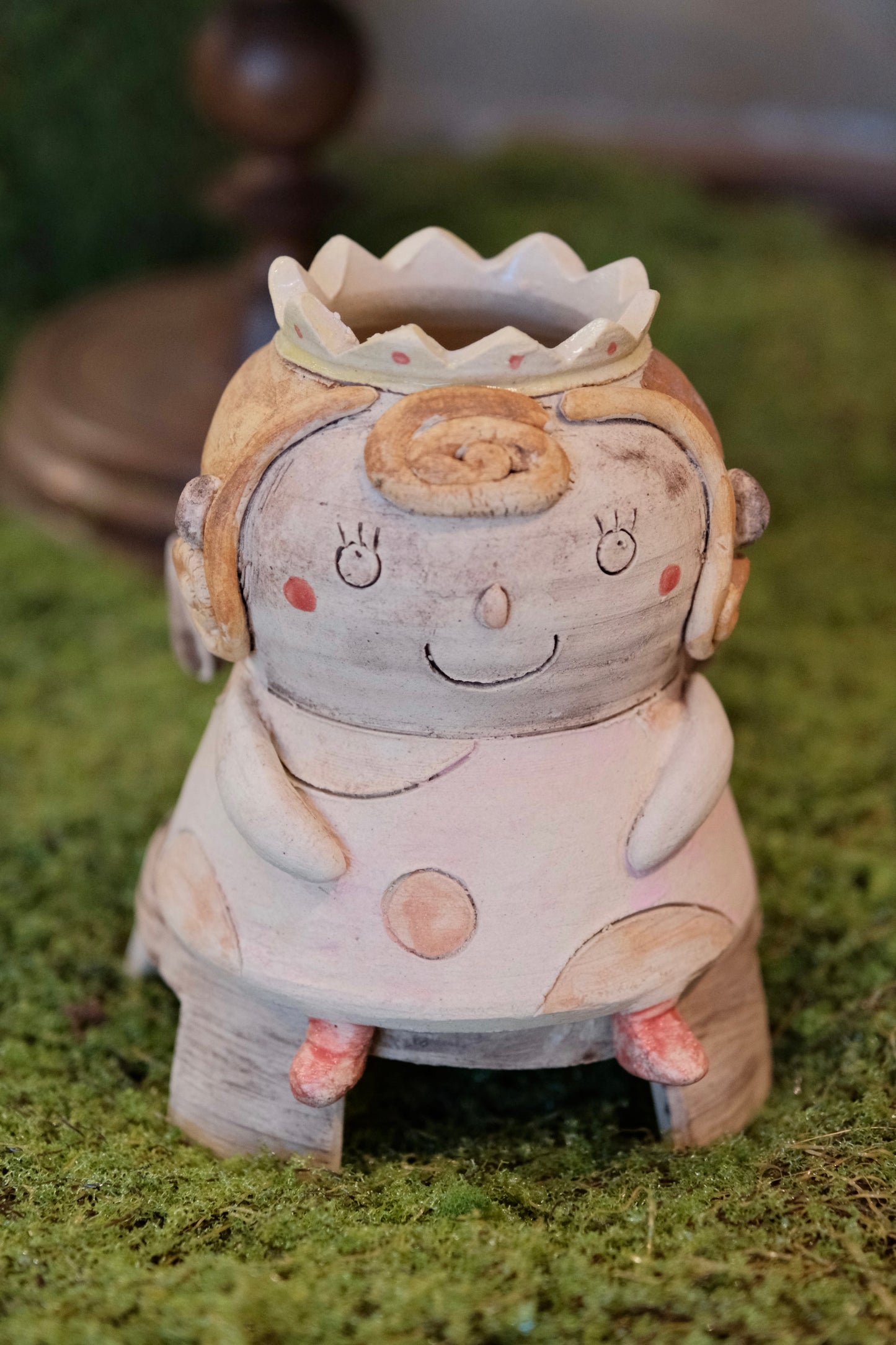野村典子-Noriko Nomura Storybook Collection Figure Vase(L) Queen