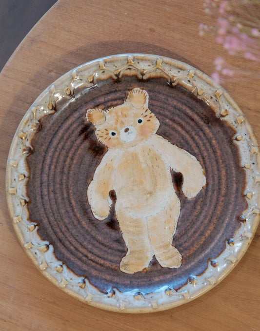 KONGARISHA-コンガリ舎 Bear Round 6inch Dessert plate (#2)