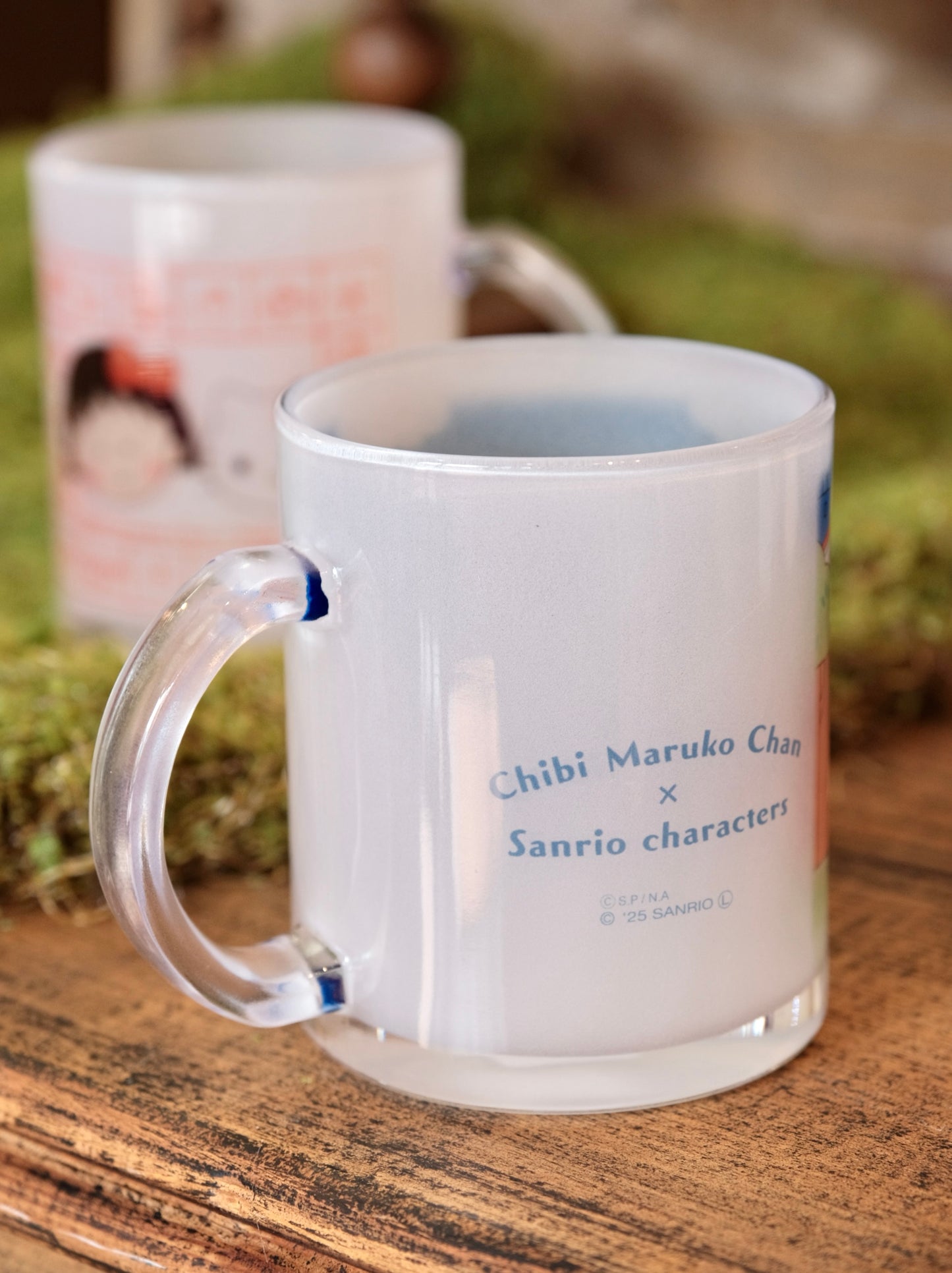 Chibi Maruko-chan × Sanrio Characters Special Edition Glass Mug