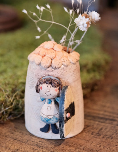 野村典子-Noriko Nomura Handmade Storybook Collection Flower vase (#1)