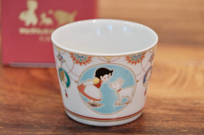 Japan Kutani Yaki Kaneshotouki Heidi and Yuki,Girl of the Alps goods,Soba Choko Cup