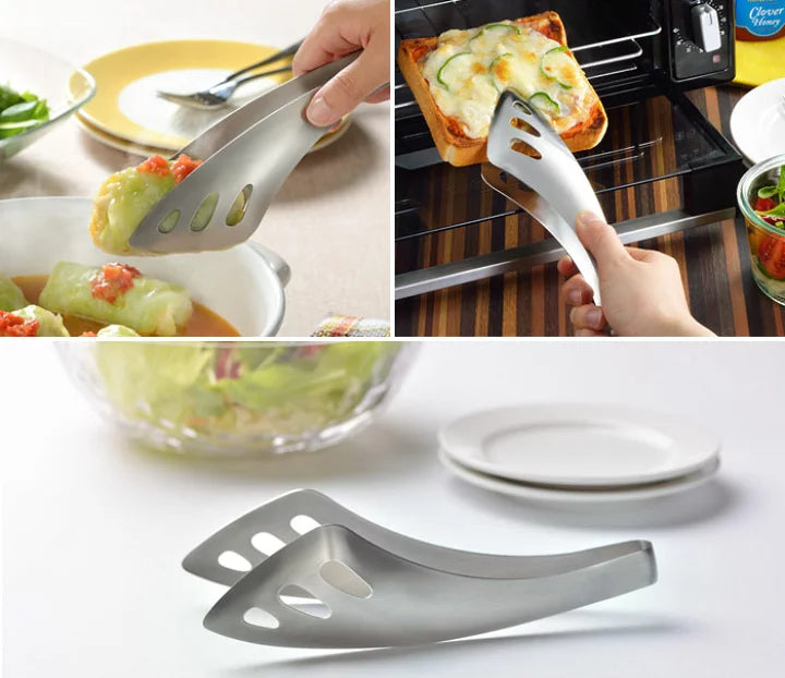 Leye Yubisaki Japan Made Stainless Steel Server Tongs