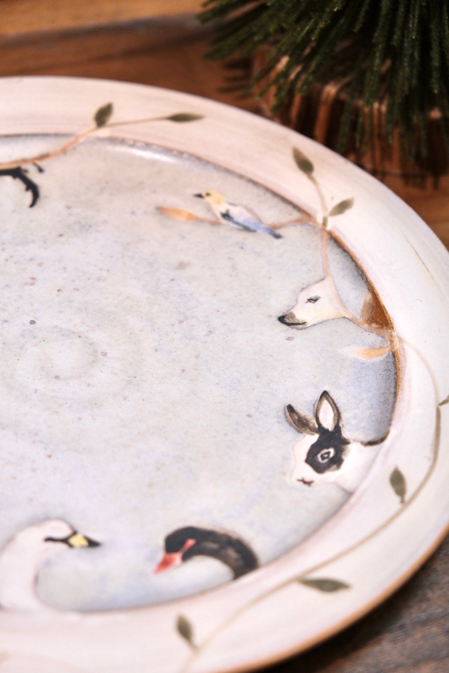 Artisans-森安幸代 Acne Pottery Studio Handmade 25cm/9.8inch Large plate