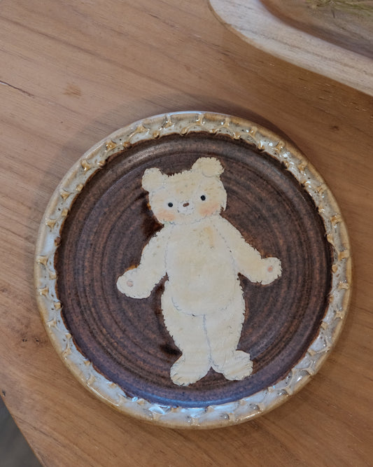 KONGARISHA-コンガリ舎 Bear Round 6inch Dessert plate (#16)