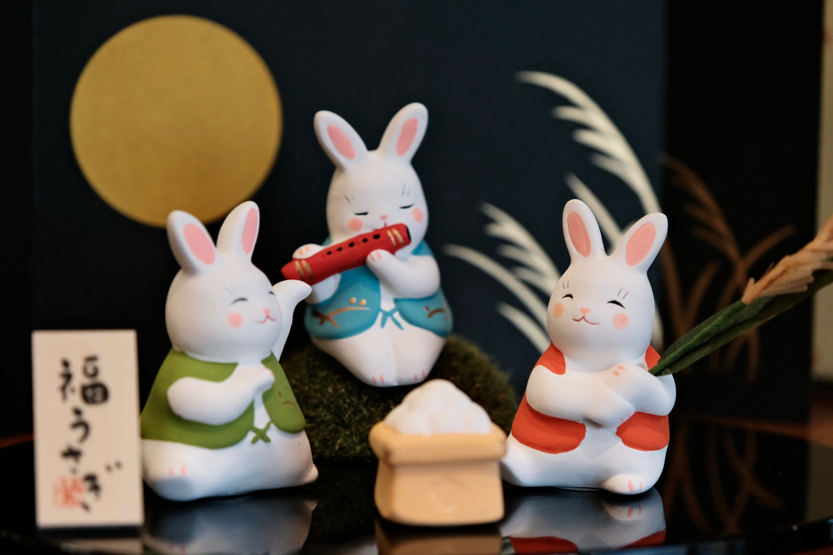 Yakushigama Nishikisai Moon-Viewing Rabbit Banquet Set