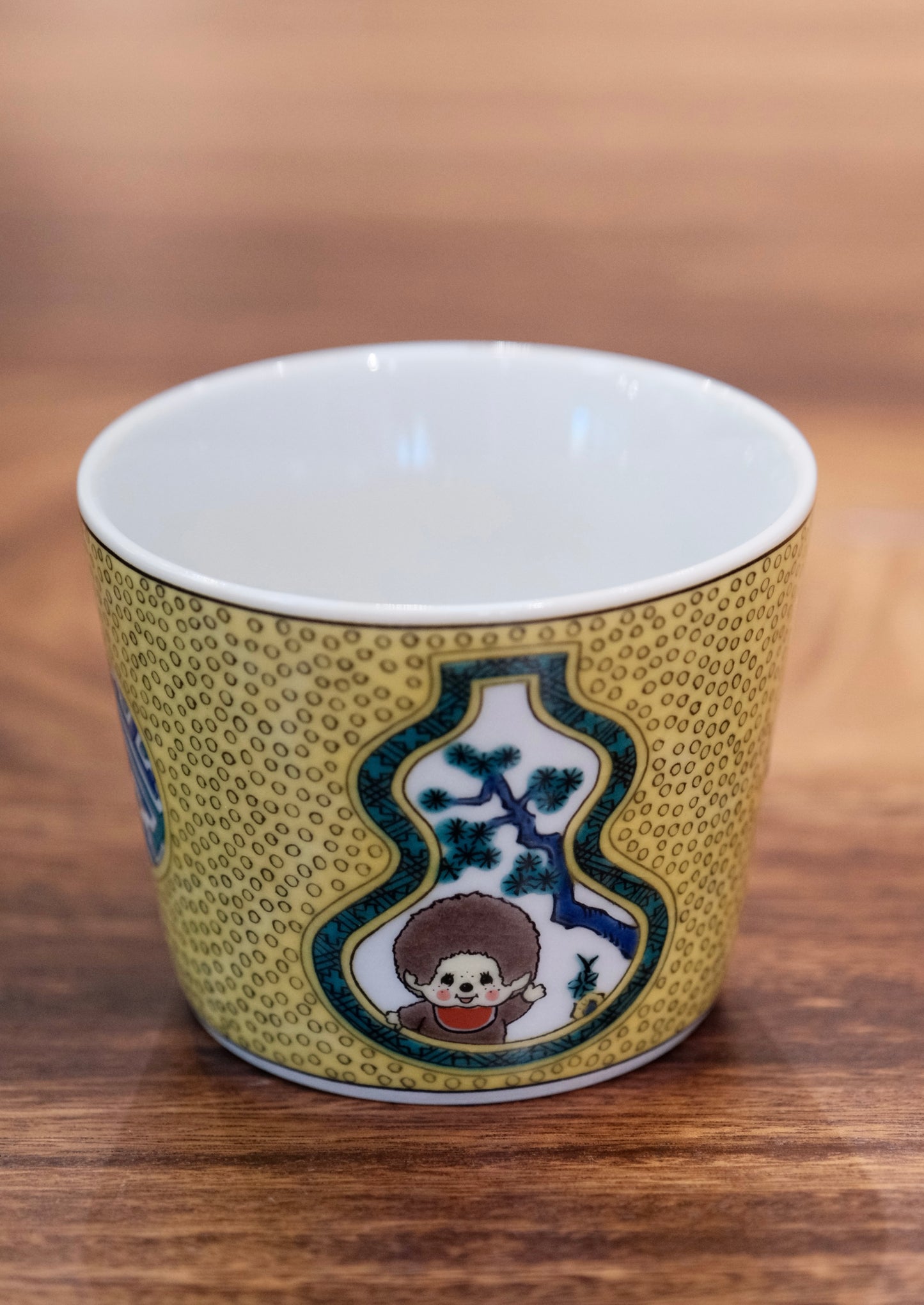Japan Kutani Yaki Kaneshotouki Monchhichi Soba Choko Cup