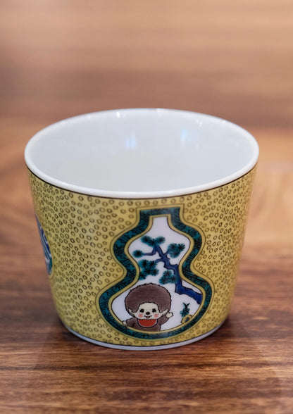 Japan Kutani Yaki Kaneshotouki Monchhichi Soba Choko Cup