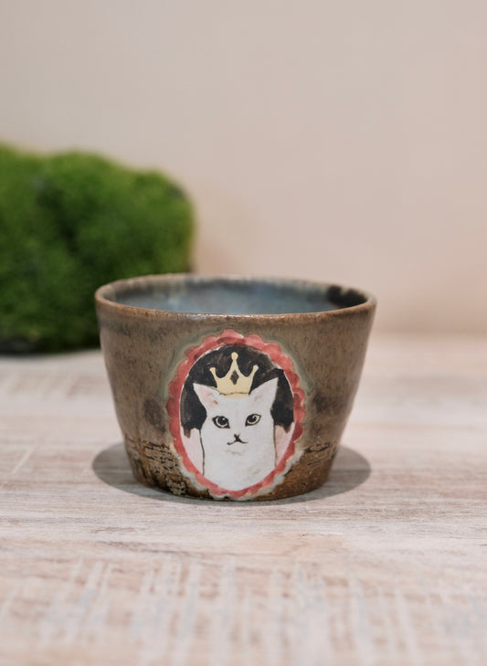 【2026 Exhibition】Acne pottery Studio handmade choko cup (Cat)